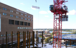 Malone Family Tower topping off ceremony photo
